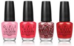 4 of the 5 shades in the Couture de Minnie collection by OPI